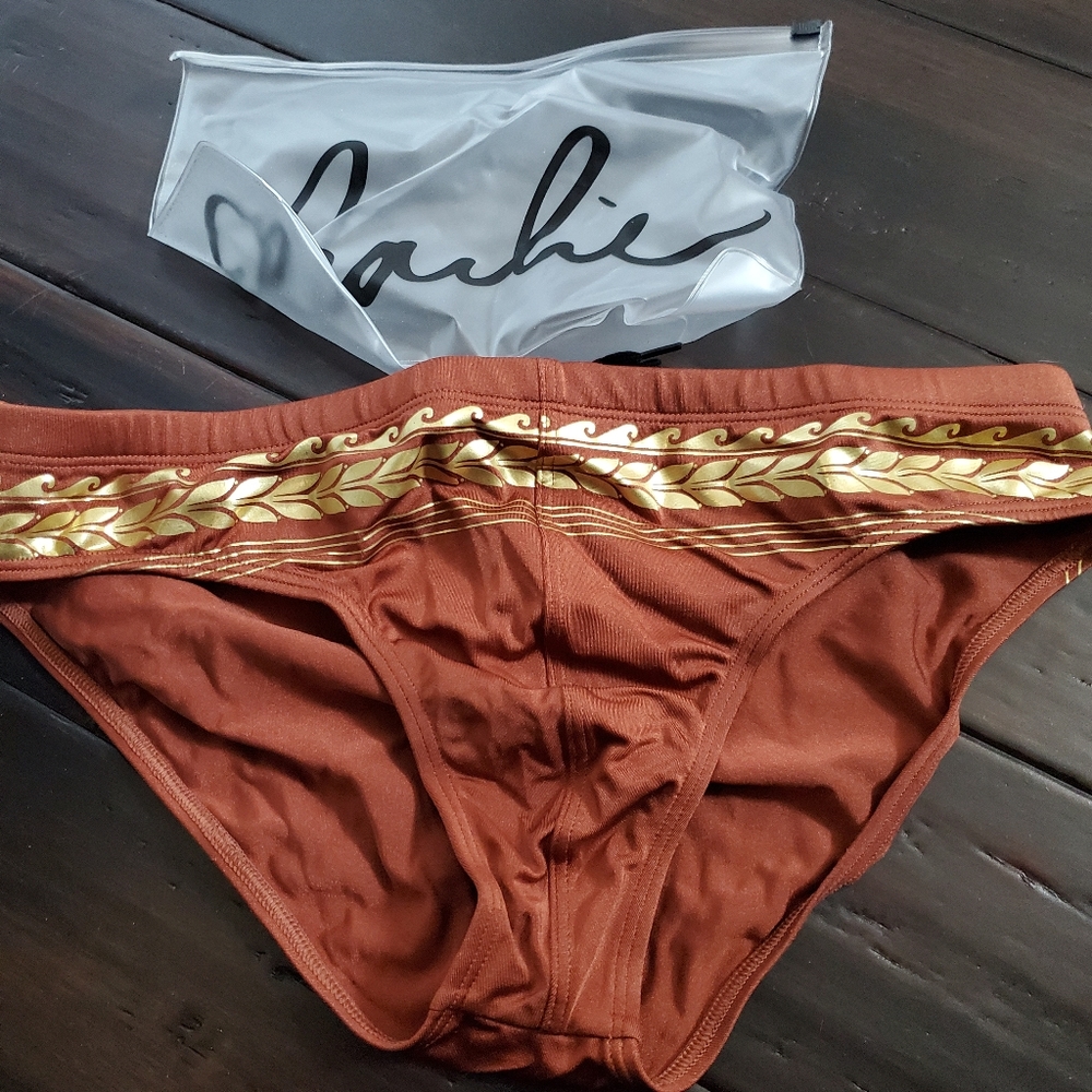 Charlie by Matthew Zink Grecian Foil Swim Briefs
